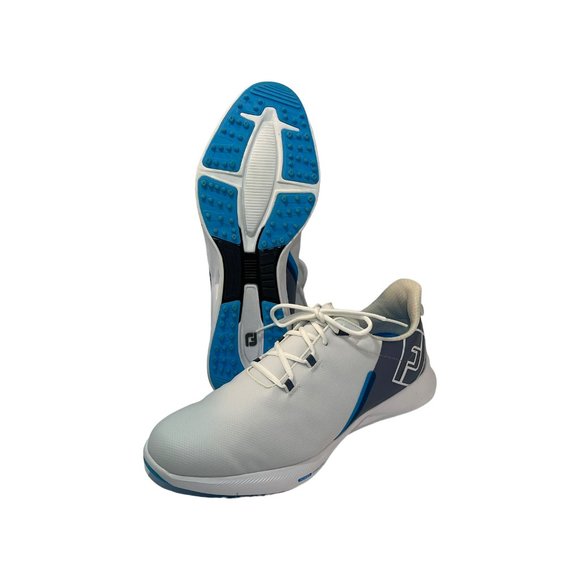 FootJoy Men\'s Fuel Sport 2023 Golf Shoes Size 13 M White/Navy/Aqua 55454 main image 8